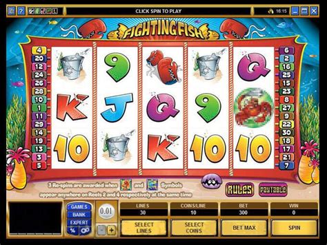 Microgaming Fighting Fish Video Slot Game Review.